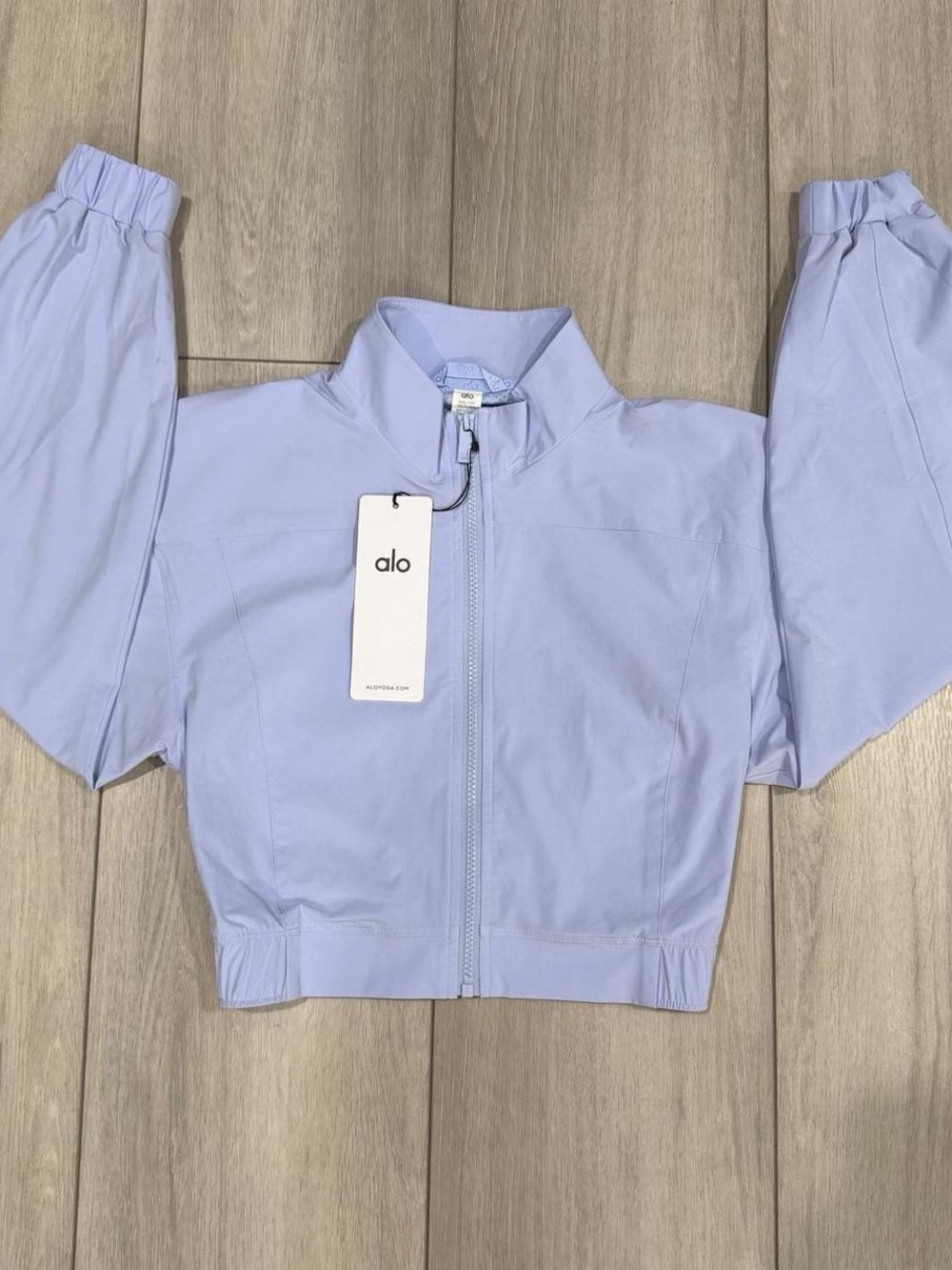 ALO YOGA Women's Light Provence Blue Clubhouse Jacket  — SIZE: XXS